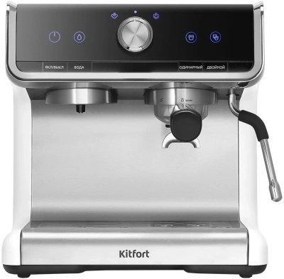 Кофеварка рожковая Kitfort КТ-7170 2900Вт серебристый/черный