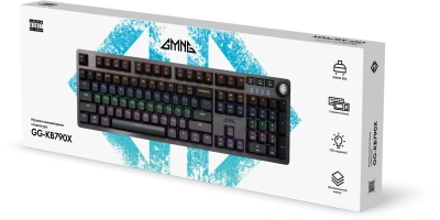 Клавиатура GMNG GG-KB790X механическая черный/серый USB Multimedia for gamer LED (1913918) кабель 1.8м
