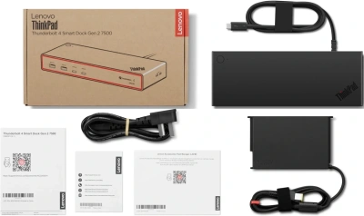 Стыковочная станция Lenovo 40BE0135EU Thunderbolt 4 черный 1xHDMI 2xDP 2xUSB Type-C 4xUSB 3.1