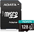 Флеш карта microSDXC 128GB A-Data AUSDX128GUI3V30SA2-RA1 Premier Pro + adapter