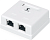 Розетка Cabeus WS-8P8C-CAT.6-SH-2 комп. RJ45 2 кат.6 бел.
