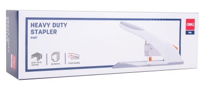 Степлер мощный Deli E0487 23/6 23/8 23/10 23/13 (80листов) ассорти/белый 100скоб коробка