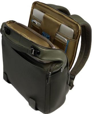 Рюкзак мужской Piquadro Modus CA4818MOS/VEVE оливковый натур.кожа