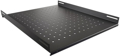 Полка стационарная NTSS NTSS-FS-H-800-BL 1U нагр.:100кг. 19" 550мм черный (упак.:1шт)