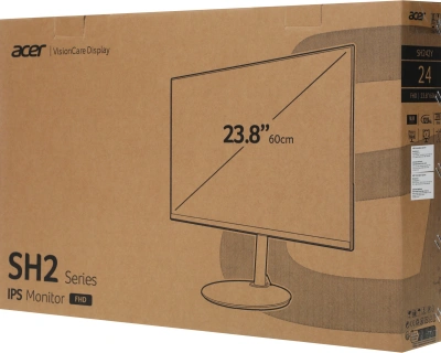 Монитор Acer 23.8" SH242YG0bmiphx черный IPS LED 1ms 16:9 HDMI M/M матовая HAS Piv 250cd 178гр/178гр 1920x1080 120Hz FreeSync DP FHD