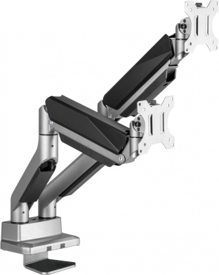 Кронштейн для мониторов Ultramounts UM718 серый 17"-35" макс.15кг крепление к столешнице поворот и наклон