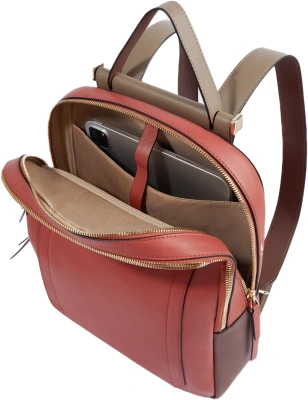 Рюкзак женский Piquadro Circle CA5566W92/ARTM терракотовый/кофейный натур.кожа