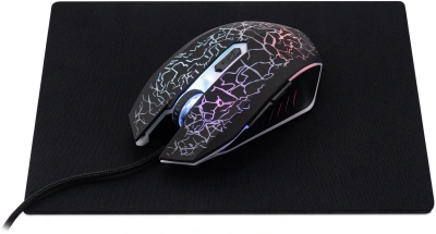 Мышь Оклик 896G черный оптическая 12800dpi USB для ноутбука 5but (1431690)