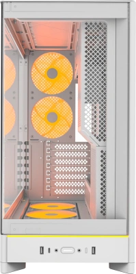 Корпус Montech HS02 Pro белый без БП ATX 8x120mm 2xUSB3.0 audio