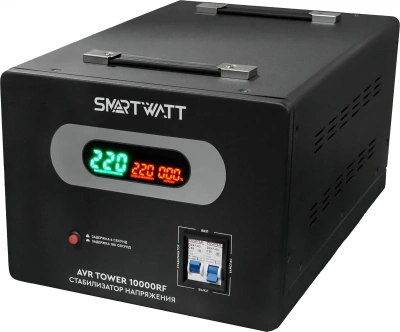 Стабилизатор напряжения Smartwatt AVR Tower 10000RF 10000ВА черный