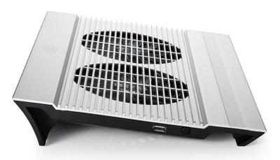 Подставка для ноутбука Deepcool N8 (DP-N24N-N8SR) 17" 380x278x55мм 25дБ 3xUSB 2x 140ммFAN 1244г алюминий серебристый