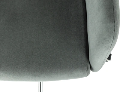 Кресло Бюрократ CH-390SL серый Alfa 44 крестов. металл хром