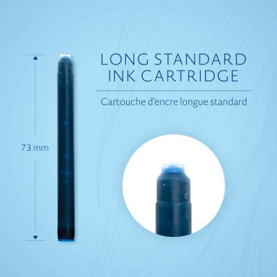 Картридж Waterman Standard (S0110910) Mysterious Blue чернила для ручек перьевых (8шт)