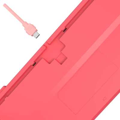 Клавиатура A4Tech S87 Energy механическая розовый USB for gamer LED (S87 USB ENERGY PINK) кабель 1.8м