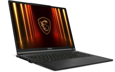Ноутбук MSI Stealth A16 AI+ A3XWHG-232XRU Ryzen AI 9 HX 370 32Gb SSD2Tb NVIDIA GeForce RTX5070Ti 12Gb 16" OLED QHD+ (2560x1600) FreeDOS black WiFi BT Cam (9S7-15FL35-232)