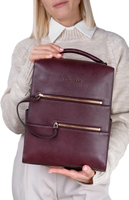 Рюкзак женский Piquadro Patricia CA6771W140/BO бургунди натур.кожа