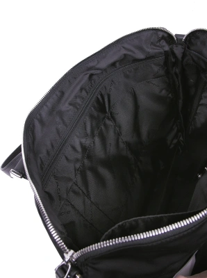 Деловая сумка женская Piquadro Lyra CA4021W92T/N с отделением для ноутбука 15.6" черная ткань/натур.кожа