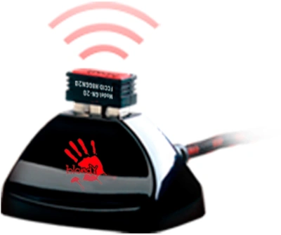 Мышь A4Tech Bloody R90 Plus черный оптическая 5000dpi беспров. USB 7but