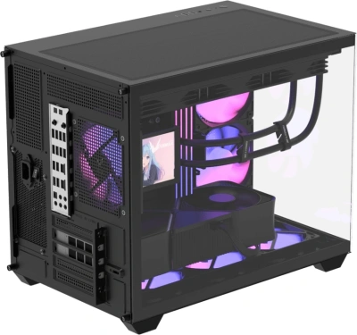 Корпус Formula Crystal Z2M Plus AR V2 черный без БП mATX 6x120mm 2x140mm 1xUSB2.0 1xUSB3.0 audio bott PSU