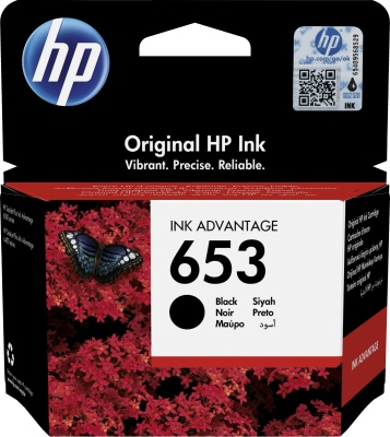 Картридж струйный HP 653 3YM75AE черный печ.гол.в компл. (360стр.) (6мл) для HP DeskJet Plus Ink Advantage 6075/6475
