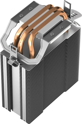 Устройство охлаждения(кулер) Deepcool AG300 LED RGB Soc-AM5/AM4/1200/1700/1851 серебристый 4-pin 18-31dB Al+Cu 150W 350gr Ret (R-AG300-BKLNMN-G)