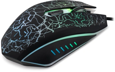 Мышь Оклик 896G черный оптическая 12800dpi USB для ноутбука 5but (1431690)