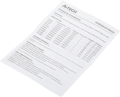 Мышь A4Tech OP-530NU черный оптическая 1200dpi USB 2but