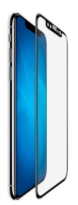 Защитное стекло для экрана Redline mObility черный для Apple iPhone X/XS 3D 1шт. (УТ000019266)