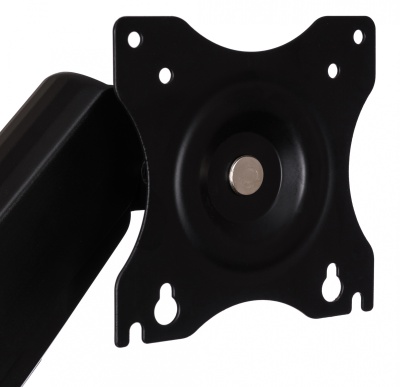 Кронштейн для мониторов ЖК Buro M1 черный 17"-27" макс.9кг крепление к столешнице поворот и наклон