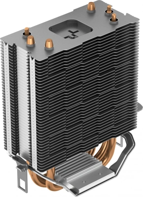 Устройство охлаждения(кулер) Deepcool AG300 LED RGB Soc-AM5/AM4/1200/1700/1851 серебристый 4-pin 18-31dB Al+Cu 150W 350gr Ret (R-AG300-BKLNMN-G)