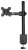 Кронштейн для мониторов ЖК Buro BU-M051-M черный 17"-32" макс.8кг крепление к столешнице поворот и наклон