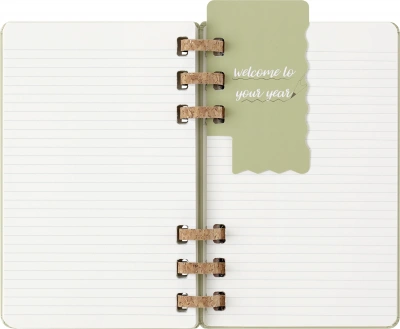 Еженедельник Moleskine ACADEMIC SPIRAL Large 150х210мм 200стр. спираль киви