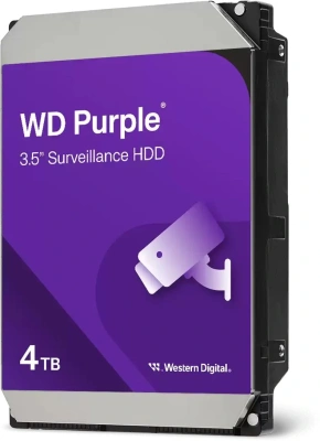 Жесткий диск WD SATA-III 4TB WD44PURZ Surveillance Purple (5400rpm) 128Mb 3.5"