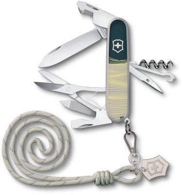 Нож перочинный Victorinox Companion New York Style (1.3909.E223) 91мм 16функц. серый подар.коробка в комплекте: шнурок на шею