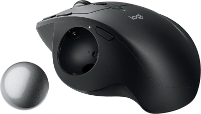 Трекбол Logitech Trackball MX Ergo S графитовый оптическая 2048dpi silent беспров. BT/Radio USB 8but (910-007261)