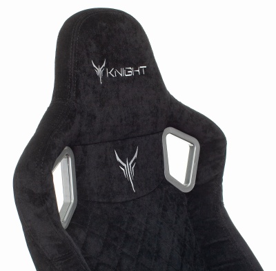 Кресло игровое Knight Outrider LTD черный Light-20 с подголов. крестов. металл