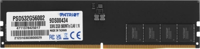 Память DDR5 32GB 5600MHz Patriot PSD532G56002 Signature RTL PC5-44800 CL46 DIMM UDIMM 288-pin 1.1В dual rank Ret