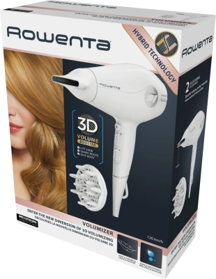 Фен Rowenta CV6130F0 1800Вт белый (1830008357)