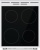 Плита Электрическая Gorenje Essential GEC5A41WG белый/черный стеклокерамика (без крышки)