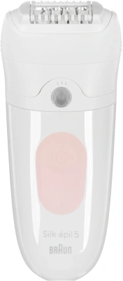 Эпилятор Braun SE5-050 скор.:2 насад.:4 от электр.сети от аккум. белый/розовый