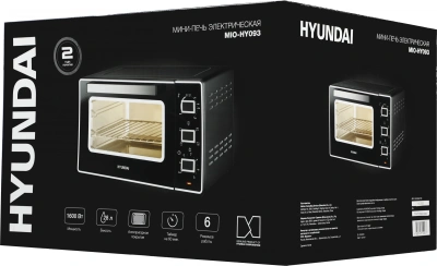 Мини-печь Hyundai MIO-HY093 28л. 1600Вт черный