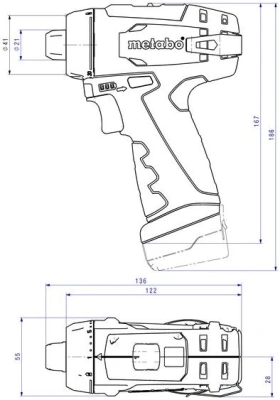 Дрель-шуруповерт Metabo PowerMaxx BS аккум. патрон:быстрозажимной (600079550)