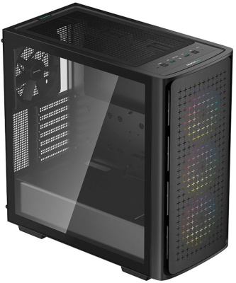 Корпус Deepcool CK560 черный без БП ATX 3x120mm 4x140mm 2xUSB3.0 audio bott PSU