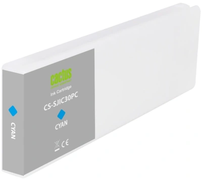 Картридж струйный Cactus CS-SJIC30PC C33S020640 голубой (295мл) для Epson ColorWorks TM-C7500G с чипом