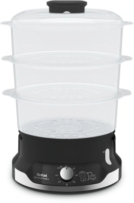 Пароварка Tefal VC204810 3ярус. 800Вт черный