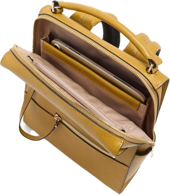 Рюкзак женский Piquadro Patricia CA6771W140/G горчичный натур.кожа
