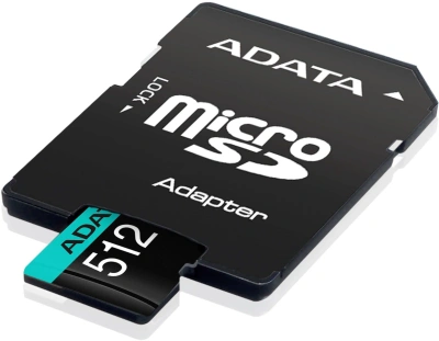 Флеш карта microSDXC 512GB A-Data AUSDX512GUI3V30SA2-RA1 Premier Pro + adapter