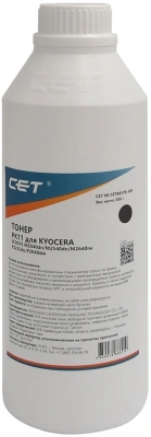 Тонер Cet PK11 CET8857B-300 черный бутылка 300гр. для принтера Kyocera ECOSYS M2135dn/2735dw/2040dn/2640idw/P2235dn/P2040dw
