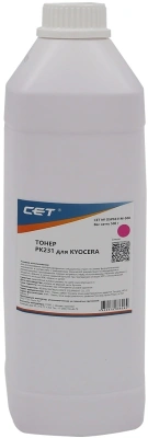 Тонер Cet PK231 OSP0231M-500 пурпурный бутылка 500гр. для принтера KYOCERA ECOSYS M8124cidn/8130cidn