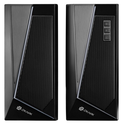 Колонки Оклик OK-125 2.0 черный 6Вт